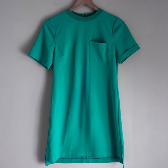 Alice + Olivia Short Sleeve Catalina Dress In Garden Green Size XS - Picture 2 of 10